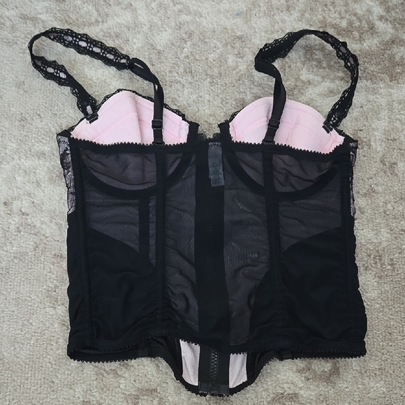 Jezebel Elegant Black Lace Bustier Size Small - Picture 4 of 5